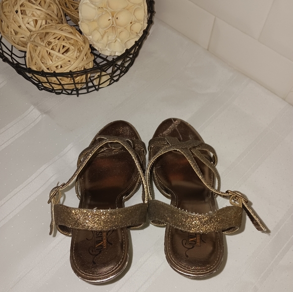 Unlisted Women's Copper Strappy Open Toed Heels Size 8.5 M - Picture 6 of 9